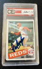 Dave Concepcion 1985 Topps #515  AUTO SIGNED Autographed Card  Cincinnati Reds