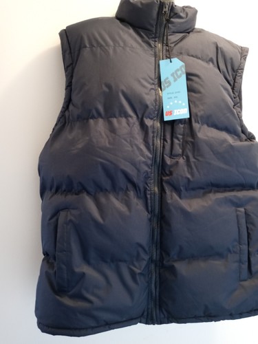US Icon Mens Navy Puffer Vest Sz 2XL 