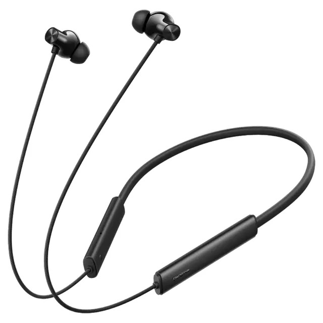 realme Buds Wireless Neo Black Neckband with Environmental Noise