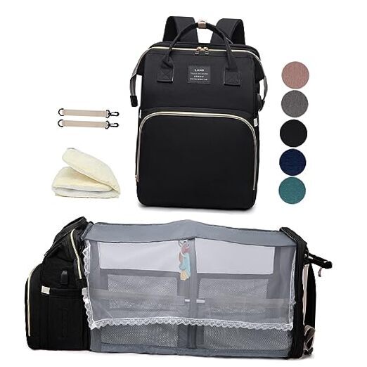 boy Diaper Bag Backpack: Baby toddler Bags with Changing Station for Black