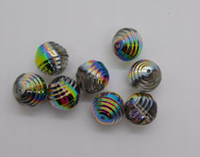 6pc Swarovski Crystal Vitrail Medium 12mm Art Deco Round 5030/4 Beads; Vintage 