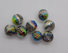 6pc Swarovski Crystal Vitrail Medium 12mm Art Deco Round 5030/4 Beads; Vintage!