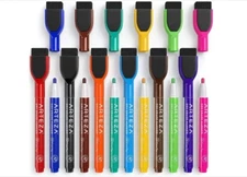 ARTEZA-8896  Dry Erase Markers with Magnetic Eraser Caps, Fine Tip - Set of 60