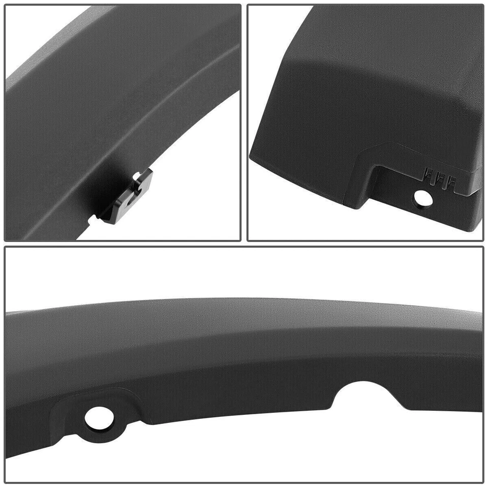 [2 шт] Матовые черные расширители крыльев передних колес для Toyota Tacoma 16–23 годов выпуска - Изображение 3 из 4