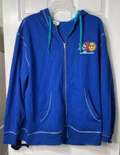 Disney Parks Walt Disney World 2020 Full Zip Fleece Hoodie Jacket Blue Size 2X
