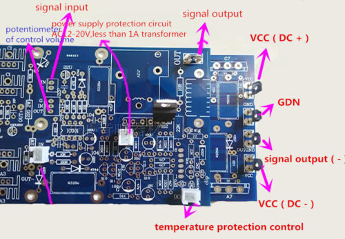 Hifi 1500W Powerful Final Mono Amplifier Board + TTC5200 TTA1943 Tube Heatsink