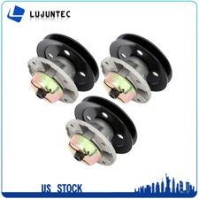 3 Spindle Assembly w/Pulley For John Deere LX GT 48" 54" Decks AM121229 AM121342