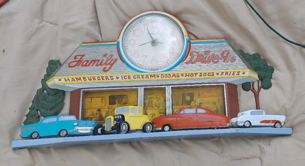 New Haven Quartz Family Drive In 時計 family drive in clock products for sale | eBay