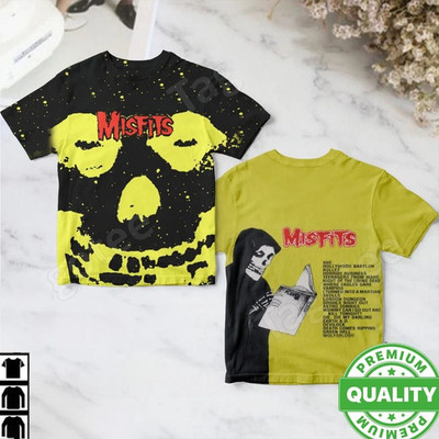 Misfits Compilation Album Halloween 3D AOP Shirt Poleyester Unisex S-5XL QT1340