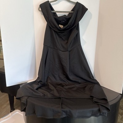 Black Off Should Dress With Higher Front Hem And Lower Back Hem NWT