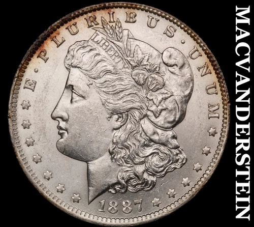 1887-O Morgan Silver Dollar- Choice Gem Brilliant Uncirculated Luster #i8679
