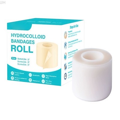 Updated Self Adhesive Hydrocolloid Roll Bandages S M L Size Waterproof Wound