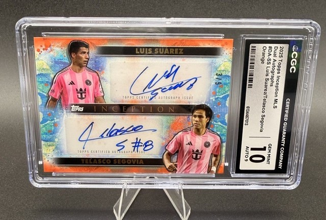 2025 Inception MLS Luis Suarez / Telasco Segovia Rookie Dual Auto /5 CGC 10 Miami