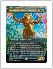 1x Sab-Sunen, Luxa Embodied, Borderless Art, Magic the Gathering, MTG NM