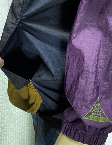 Chaqueta cortavientos embalable vintage Y2K NIKE ACG ANORAK gorpcore hombres M - Imagen 9 de 21