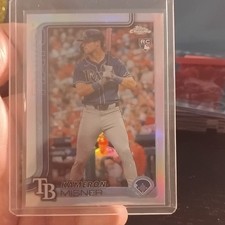 Topps 2025 Chrome Kameron Misner Rookie Refractor #130 Tampa Bay Rays MLB Card