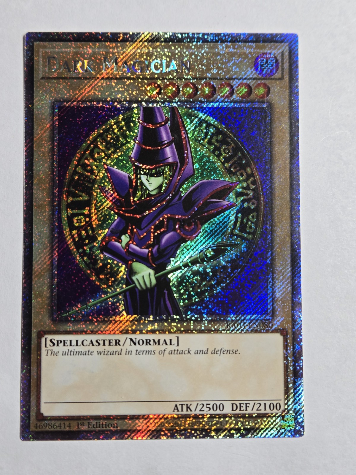 Dark Magician RA03-EN080 Platinum Secret Rare 1st Edition YuGiOh TCG