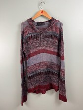 Custo Barcelona Knitwear Loose Knit Red Maroo...