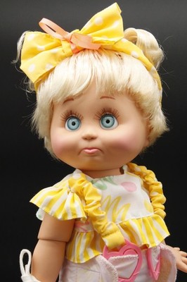 Vintage 1990 LGTI Galoob Baby Face SO SORRY SARAH #6 Doll 13'' Blonde Pouting