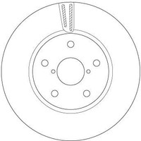 2X Bremsscheibe Vorne TRW DF6727S FÜR Subaru Bremsscheiben Scheibenbremse