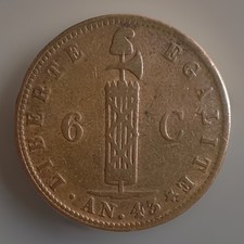 Haiti Six Centimes 1846