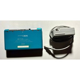 Nintendo 3DS Aqua Blue Japanese console Good Shape🔥Works w/ charger