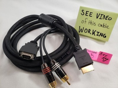 Fujiworks PlayStation D-Terminal Video Cable High Grade Gold 2 PS2 PS3 DTerminal