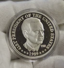 1989/2001 George Bush Dad/Son 1 oz Proof .999 Silver Round