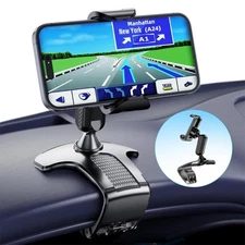 Car Phone Holder Mount for Dashboard 360 Degree Rotation Multifunctional