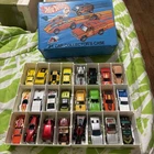 Hot Wheels Lot Of 24 1970 To 80 W/ Collectors Case Cars