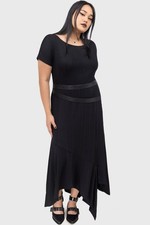 New gorgeous plus size killstar kihilist synapse dress black gothic belted Uk20