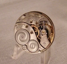 103 YEARS OLD MOVEMENT DIAL 2 HANDS ELGIN 17 JEWELS OPEN FACE 12s POCKET WATCH