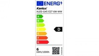 ŻAróWka Led E27 Xled G45 E27 6W-WW-M 810Lm 2700K Barwa CiepłA 29632
