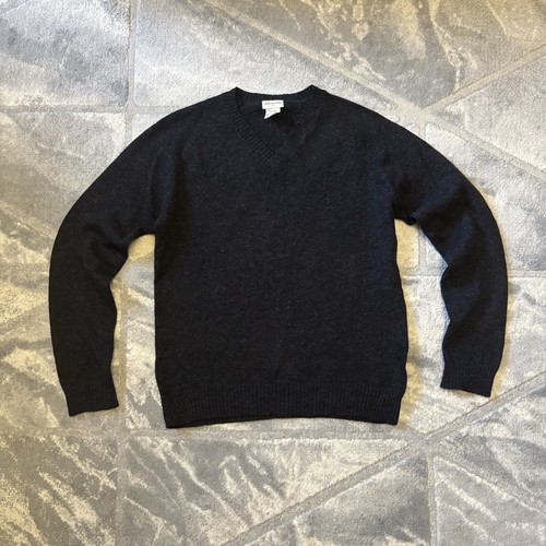 Dries Van Noten, Vintage Dries Van Noten Men's 100% Wool V-Neck Sweater Size L