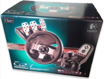Logitech G27 Force Feedback Racing Steering Wheel, Pedals