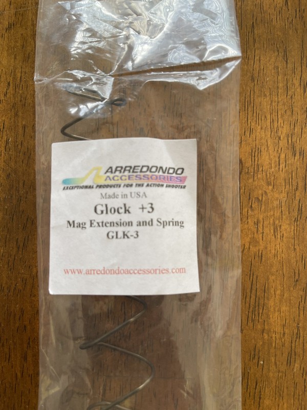 Arredondo Accessories Glock +3 Mag Extension & Spring GLK-3 (BLK)