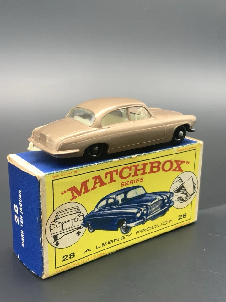 Matchbox Lesney Mark Ten Jaguar  Nr.28  Made England 60er @7746@ OVP - Bild 4 von 4