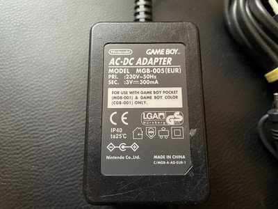 Original Nintendo Game Boy Pocket AC-DC Adapter Netzteil Stromkabel MGB-005