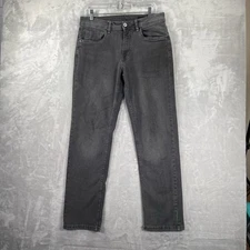 The Perfect Jean NYC Jeans men's 32x31 Denim Thick Thicc Fit Faded Black Stretch