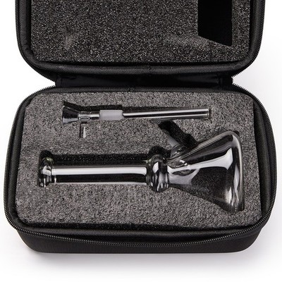 6'' Small Glass Bong with Travel Box Smoking Tobacco Water Pipe 14MM Glass Bowl