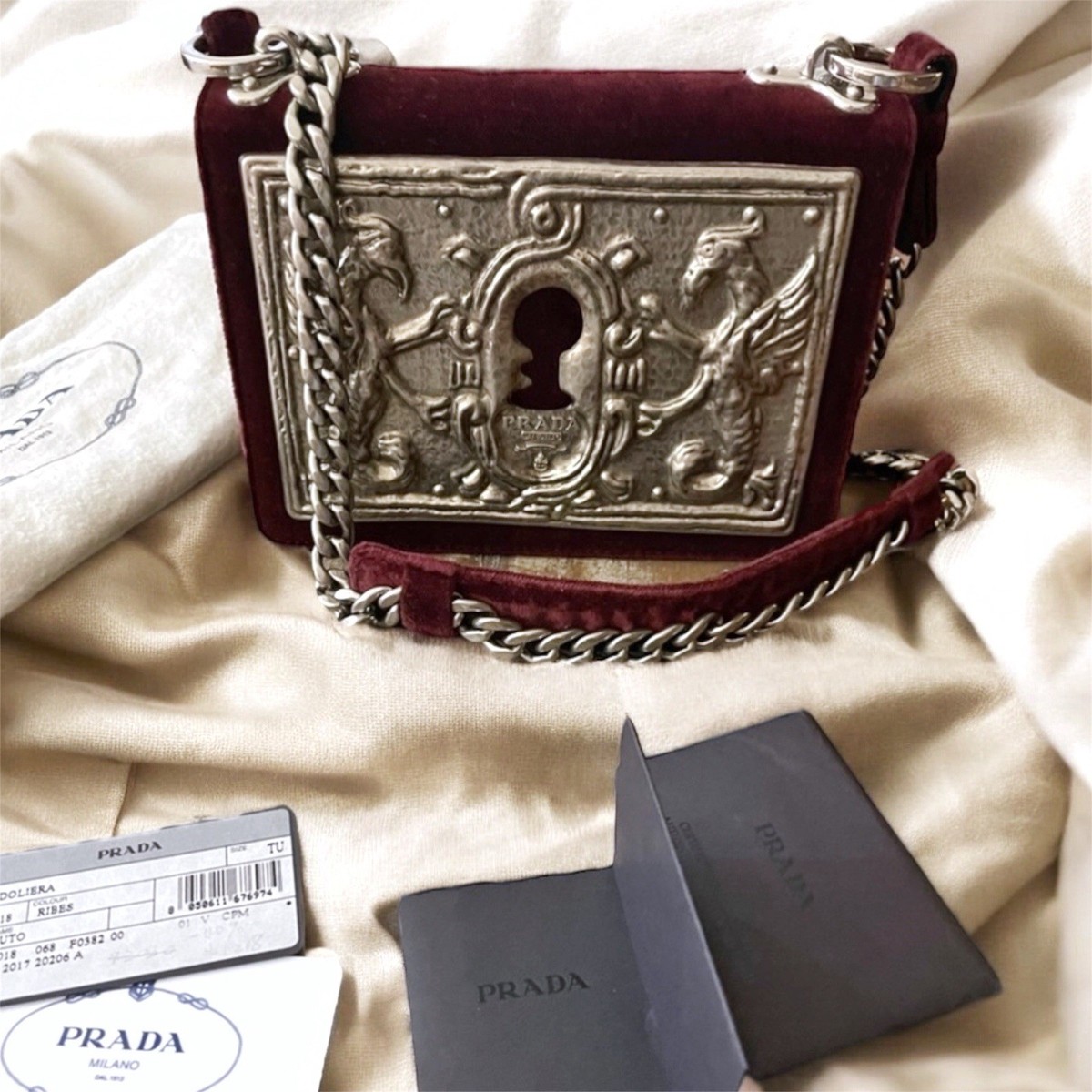 Prada Lock Trunk Bag Crossbody Authentic Bag | eBay