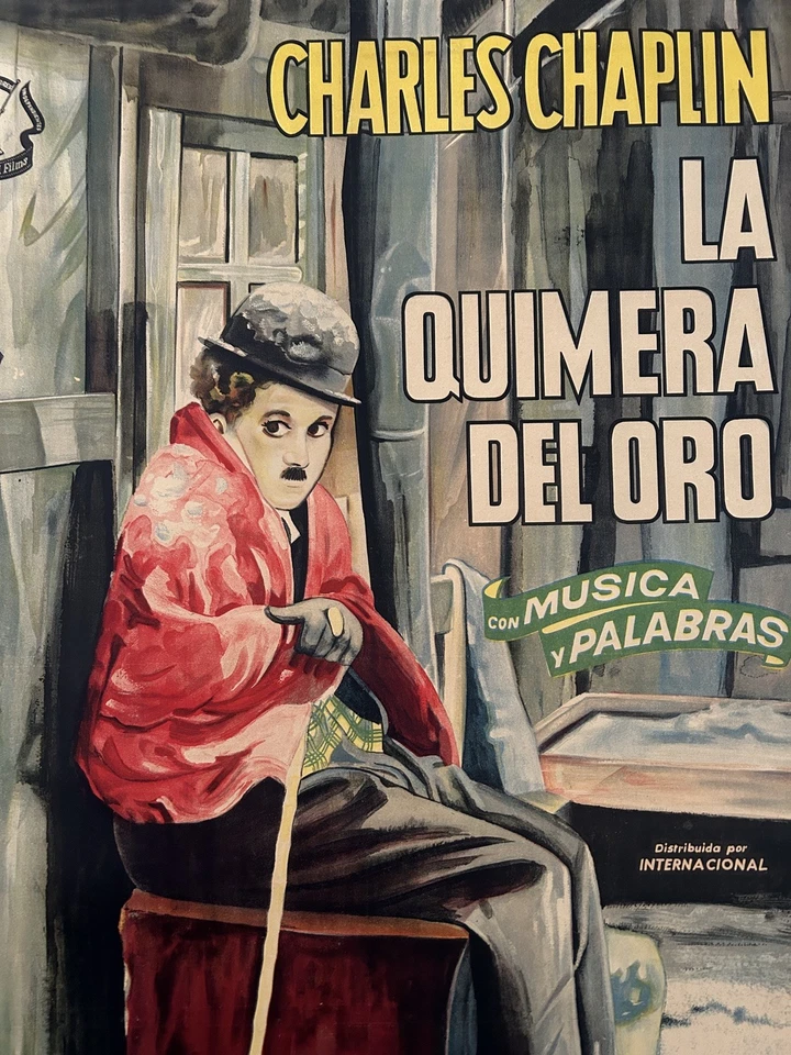 Charlie Chaplin: The Gold Rush (R-1940’s), Original Argentinian Movie Poster - Bild 2 von 4