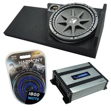 Fits 2014-2018 Chevy Silverado Double Cab Kicker C10 Single 10 Sub Box HA-A400.1