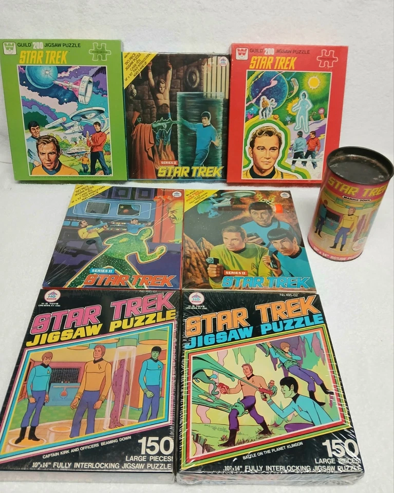 星际迷航 8 件装全新复古 70 年代拼图状况完好 — 第 2/4 张图片