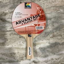 Kettler Advantage Indoor Table Tennis Racket (1 Racket) Ping Pong