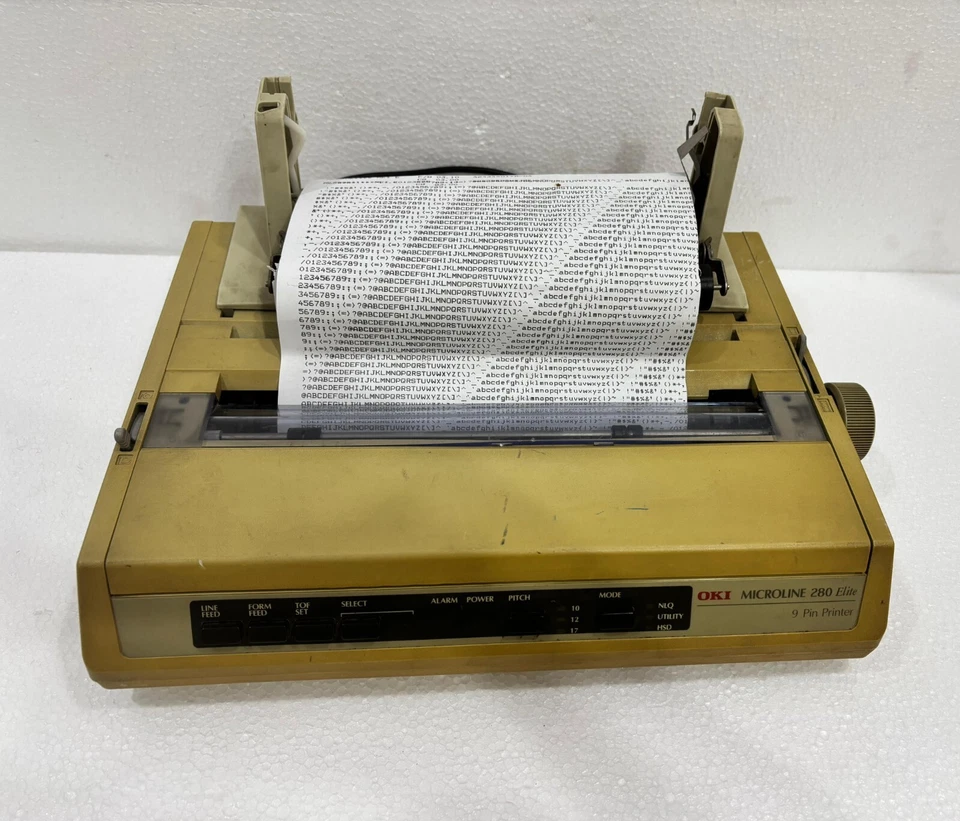 OKI MICROLINE 280 Elite Model D22300B 9 Pin Printer - Image 3 of 4