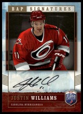 2006-07 Be A Player #JW Justin Williams BAP Signatures AUTO