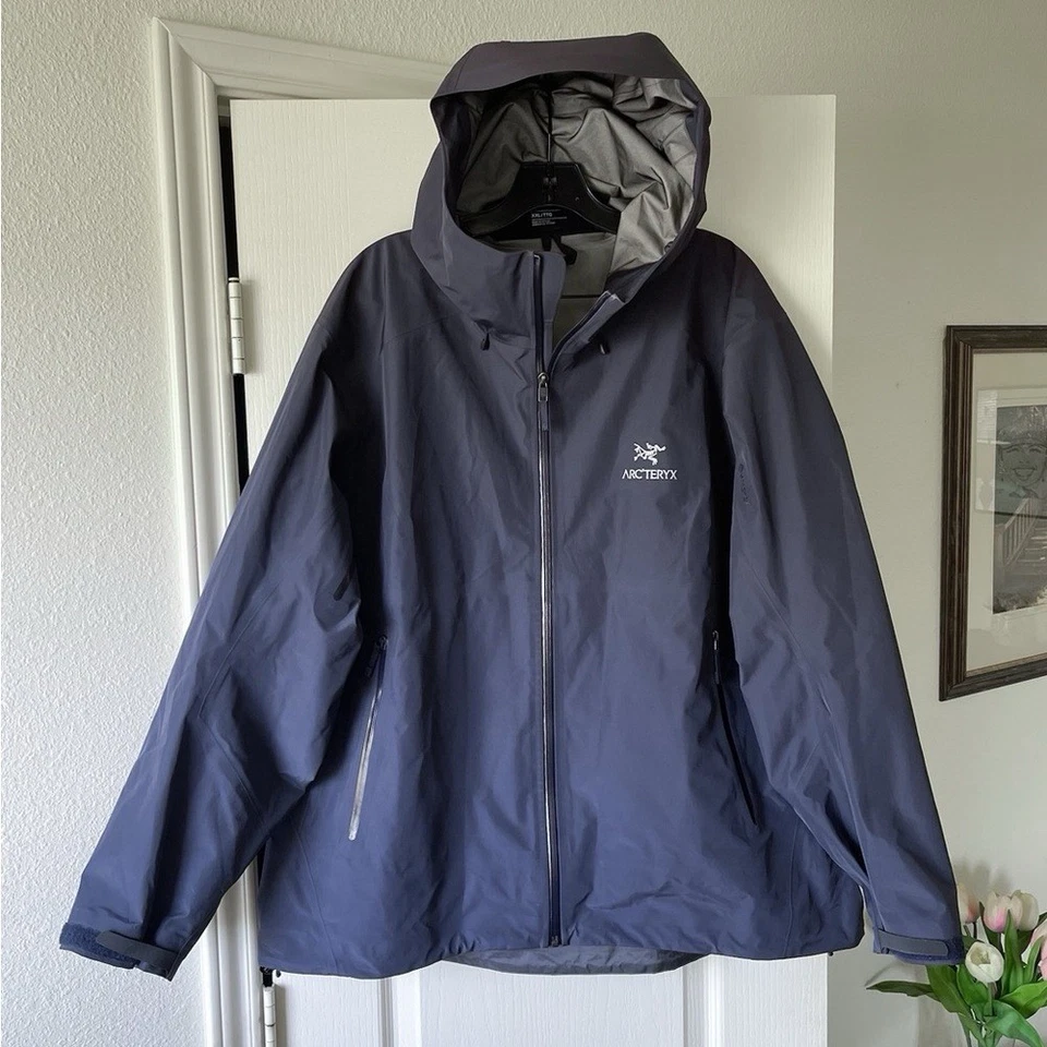 Arc'teryx бета LT куртка Gore-Tex водонепроницаемый оболочка черный сапфир XXL EUC - Изображение 2 из 4