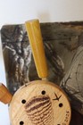Custom Made Sycamore  Wood Turkey Pot  Call with Two Round Tip  Rod  Strikers — photo 4