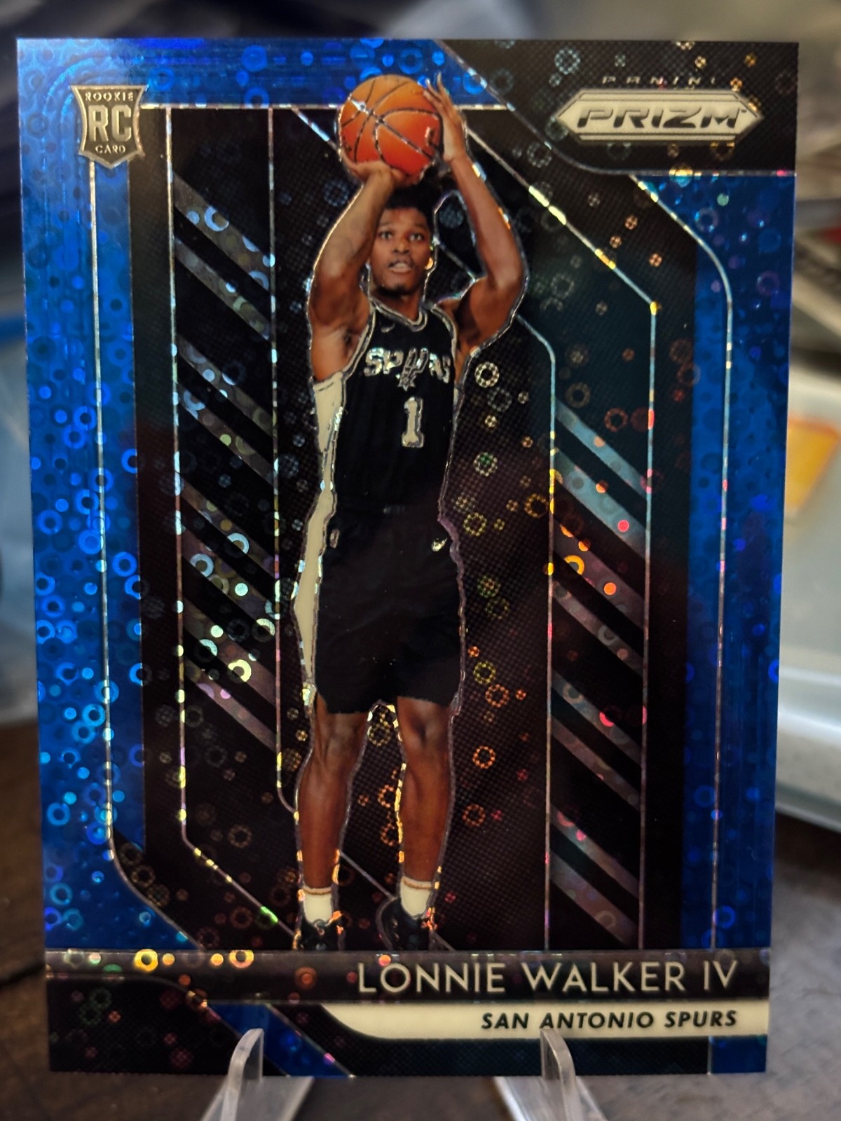 2018-19 Panini Prizm Prizms Fast Break Blue #251 Lonnie Walker  11/175